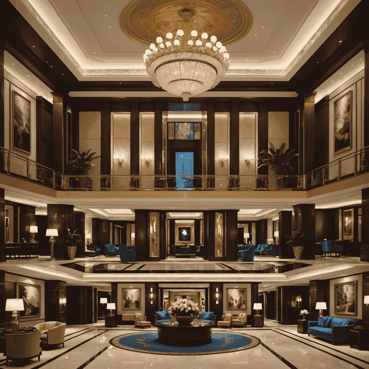 Collage of luxurious hotel interiors featuring opulent lobbies, lavish suites, and stunning views from high-end accommodations around the world